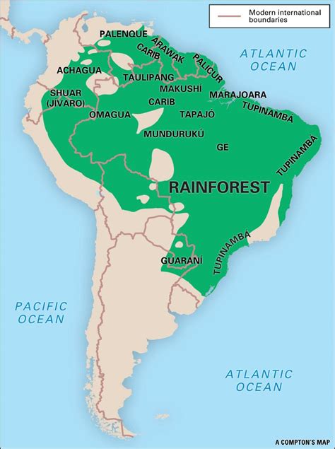 MAP Map Of The Amazon Rainforest